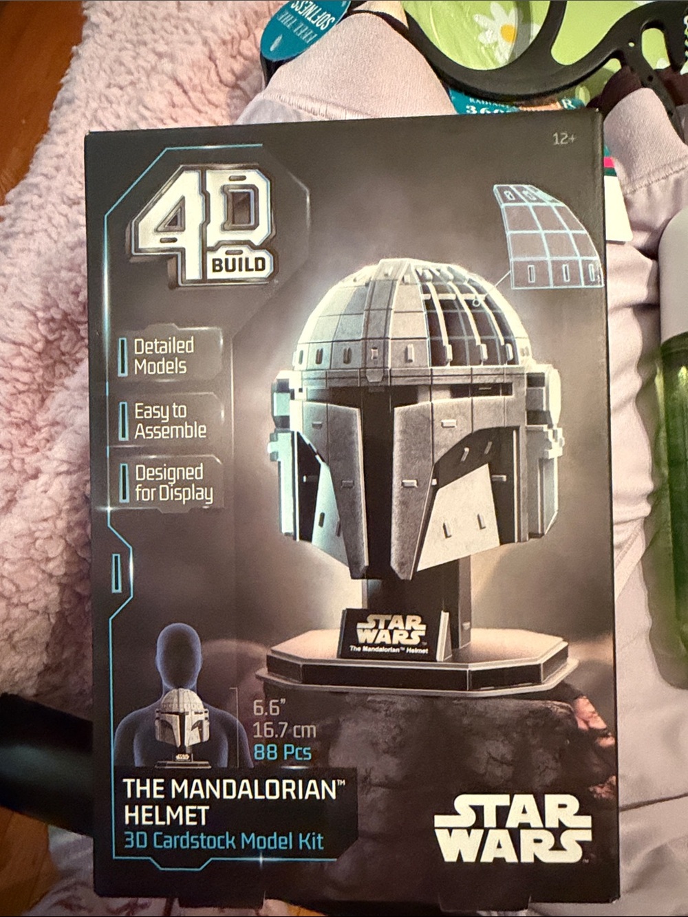 Star Wars Mandalorian Helmet 3D Cardstock Kit - Gray and Black